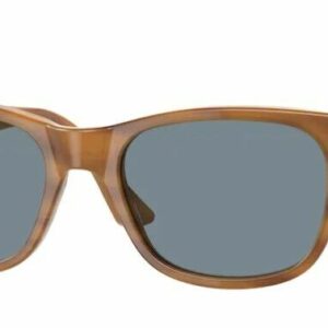 Persol 0PO3291S 960/56 Striped Brown/ Light Blue Rectangle Men's Sunglasses
