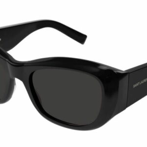 Saint Laurent SL 498 001 Black/Black Wrap Around  Women Sunglasses