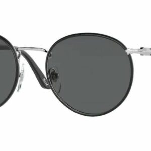 Persol 0PO 2422 SJ 1119B1 Silver Matte Black/Grey Men's Sunglasses
