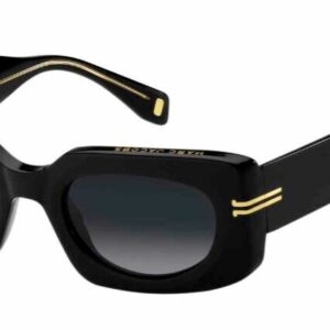 Marc Jacobs MJ-1075/S 0807-9O Black/Grey Rectangular Women's Sunglasses
