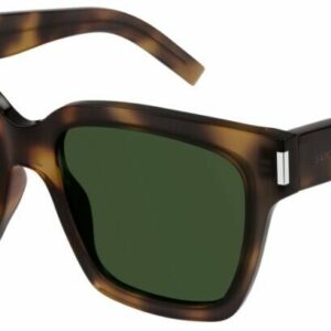 Saint Laurent SL507 003 Havana Green Rectangular Unisex Sunglasses