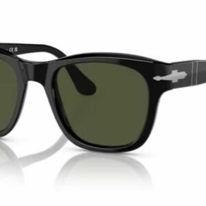 Persol 0PO3313S 95/31 Black/Green Square Unisex Sunglasses