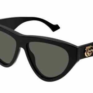 Gucci GG1333S 001 Black/Grey Cat Eye Women's Sunglasses