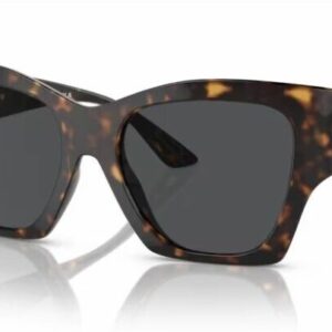 Versace 0VE4452 108/87 Havana/ Dark Grey Soft Square Women's Sunglasses