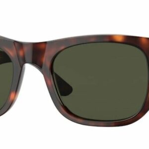 Persol 0PO3308S 24/31 Havana/Green Square Unisex Sunglasses