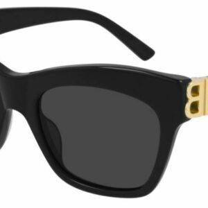 Balenciaga BB 0132S 001 Black Gold/Gray Butterfly Women's Sunglasses