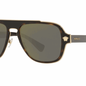 Versace VE2199 12524T Havana/Dark Grey Square 56mm Men's Sunglasses