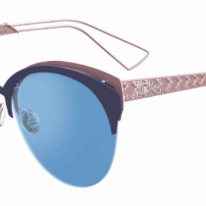 Christian Dior DioramaClub 0FBX/A4 Matte Blue/Pink Mirrored Sunglasses
