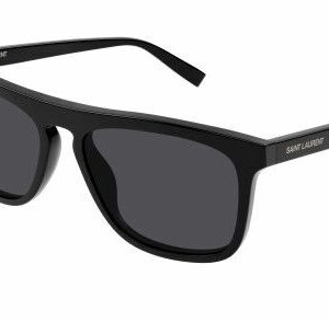 Saint Laurent SL 586 001 Black/Black Square Men's Sunglasses
