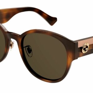 Gucci GG1304SK 003 Havana/Brown Oval Women's Sunglasses