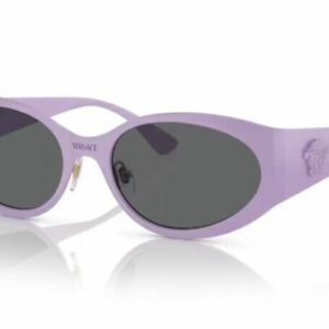 Versace 0VE2263 150287 Violet/Dark Grey Oval Women's Sunglasses