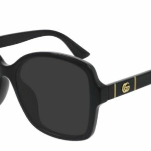 Gucci GG 0765SA 002 Black/Gray Butterfly Women Sunglasses