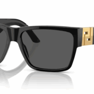Versace 0VE4296 GB1/87 Black-Gold/Dark Grey 59mm Square Men's Sunglasses