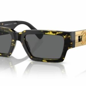 Versace 0VE4459 542887 Havana/  Dark Grey Rectangle Men's Sunglasses