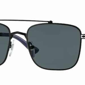 Persol 0PO 2487S 1111R5 Black Silver/Blue Men's Sunglasses