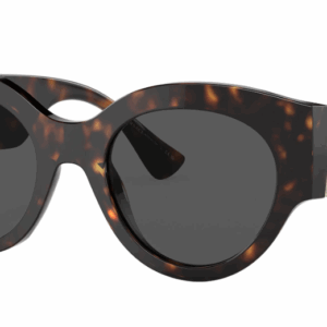 Versace VE4438B 108/87 Dark Havana/Dark Grey Round 52mm Women's Sunglasses
