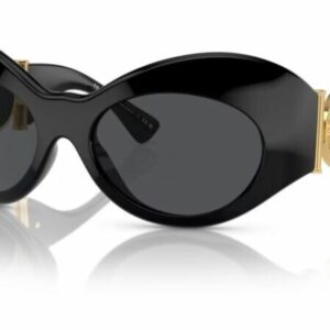 Versace 0VE4462 GB1/87 Black/ Dark Grey Wide Cat Eye Women's Sunglasses