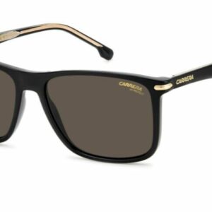 Carrera 298/S 0807/IR Black/Grey Rectangle Men's Sunglasses