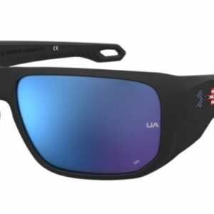 Under Armour  UA Attack 2 0SDK/W1 Black/Blue Mirrored Men's Sunglasses
