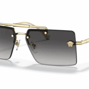 Versace 0VE2245 10028G Gold/Grey gradient Rectangular Men's Sunglasses