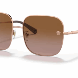 Versace 0VE2246D 141213 - Rose gold/ Brown gradient Rectangle Women's Sunglasses