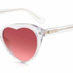 Kate Spade Velma/S 0900/3X Crystal/Burgundy Gradient Heart Women's Sunglasses