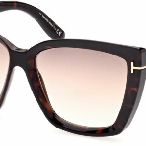 Tom Ford FT0920 Scarlet-02 52G Shiny Havana Gradient/Brown Mirrored Sunglasses