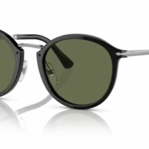 Persol 0PO3309S 95/58 Black/Green Polarized Unisex Sunglasses