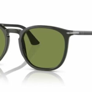 Persol 0PO3316S 11884E Matte dark green/Green Rectangular Unisex Sunglasses