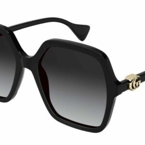 Gucci GG1072S 001 Black/Gradient Grey Square Women's Sunglasses