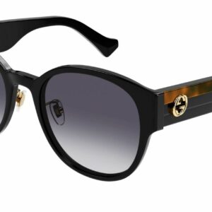 Gucci GG1304SK 001 Black/Grey Gradient Oval Women's Sunglasses