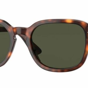 Persol 0PO3305S 24/31 Havana/Green Oval Unisex Sunglasses