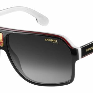 Carrera 1001/S 080S/9O Black White/ Dark Gray Gradient Sunglasses