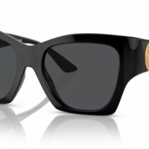 Versace 0VE4452 GB1/87 Black/ Dark Grey Soft Square Women's Sunglasses