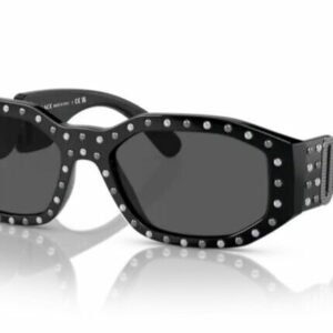 Versace 0VE4361 539887 Black/ Dark grey Square Men's Sunglasses
