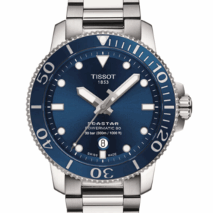 Tissot Seastar 1000 Powermatic 80 Blue Dial Stainless Steel Watch T1204071104103