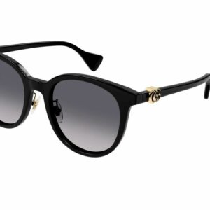 Gucci GG1073SK 006 Black/Grey Polarized Soft Round Women's Sunglasses