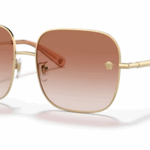 Versace 0VE2246D 100213 Gold/Pink gradient 59mm Rectangle Women's Sunglasses