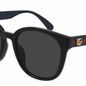 Gucci GG0855SK 002 Black Blue / Grey Cat-Eye Men's Sunglasses