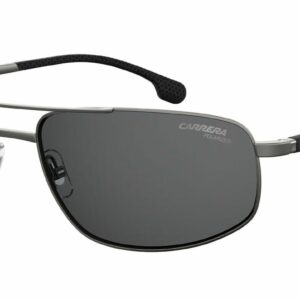 Carrera 8036/S 0R80/M9 Matte Dark Ruthenium/Gray Polarized Sunglasses