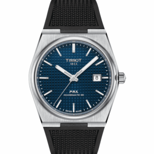 Tissot PRX Powermatic 80 Blue Dial Rubber Strap 40mm Men's Watch T1374071704100