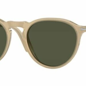 Persol 0PO3286S 116931 Beige Opal/Green Unisex Sunglasses