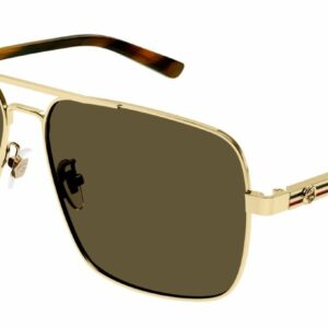 Gucci GG1289S 002 Gold/Brown Caravan Men's Sunglasses