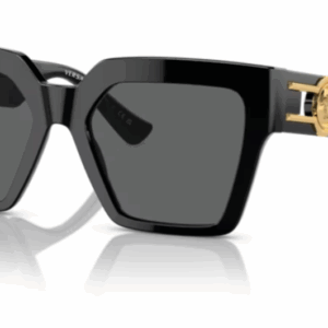 Versace 0VE4458F GB1/87 Black/Dark Grey Square Women's Sunglasses