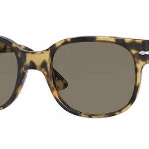 Persol 0PO 3257S 1056B1 Brown Beige Tortoise/Dark Gray Square Men's Sunglasses