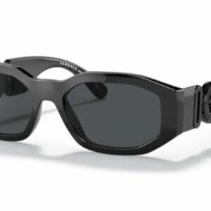 Versace 0VE4361 536087 - Black / Dark Grey Square Men's Sunglasses