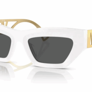 Versace 0VE4432U 401/87 White/Dark grey Rectangle Women's Sunglasses