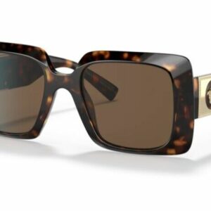 Versace 0VE4405 108/73 Havana/ Dark brown Wide Rectangle Women's Sunglasses