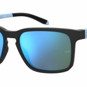 Under Armour UA Assist 2 00VK/ZO Black-Blue/Blue Mirrored Rectangle Sunglasses