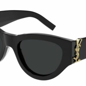 Saint Laurent SL M94-001 Black/Gray Cat-Eye Women Sunglasses